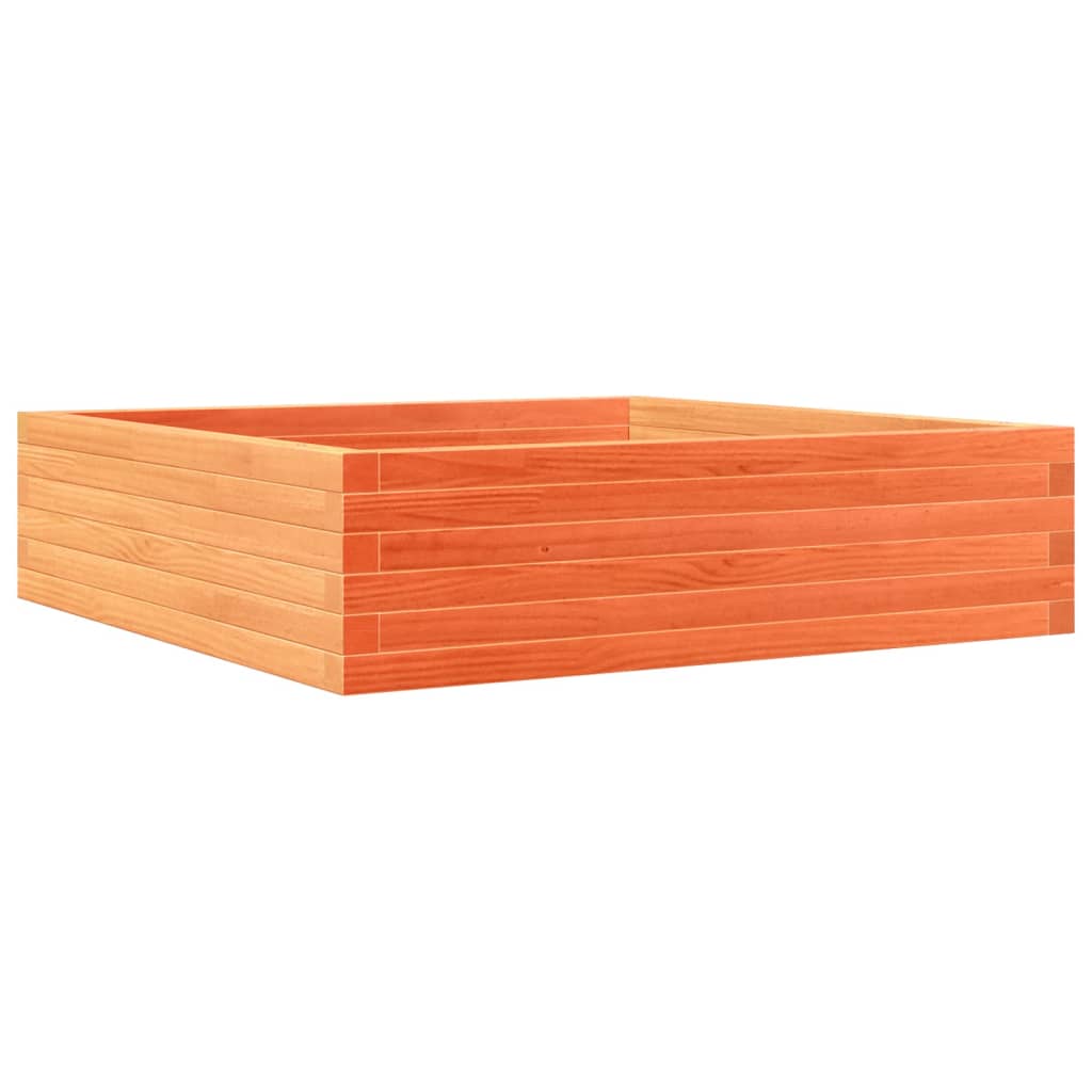 Plantekrukke voks brun 90x90x23 cm massivt fyrretræ
