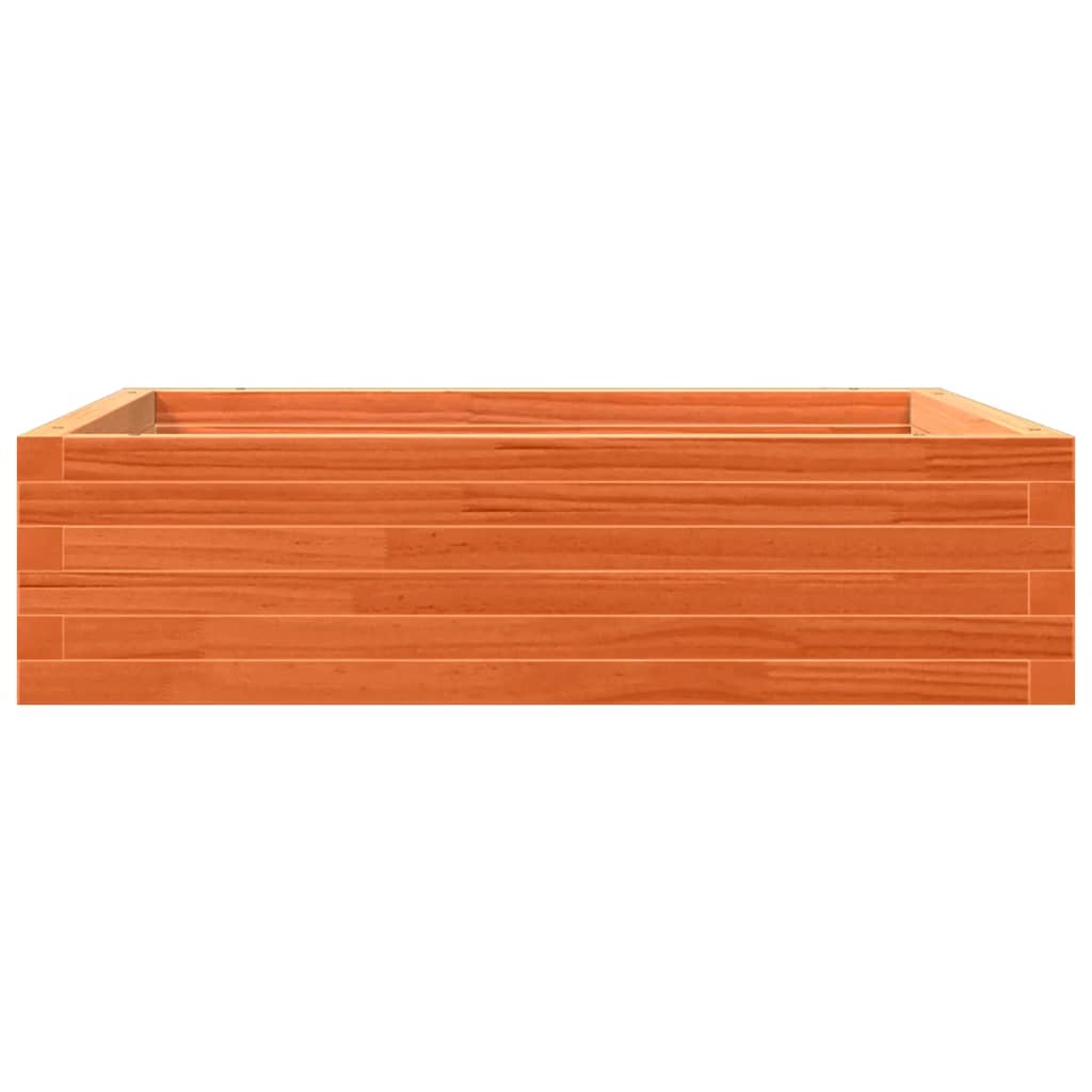 Plantekrukke voks brun 90x90x23 cm massivt fyrretræ