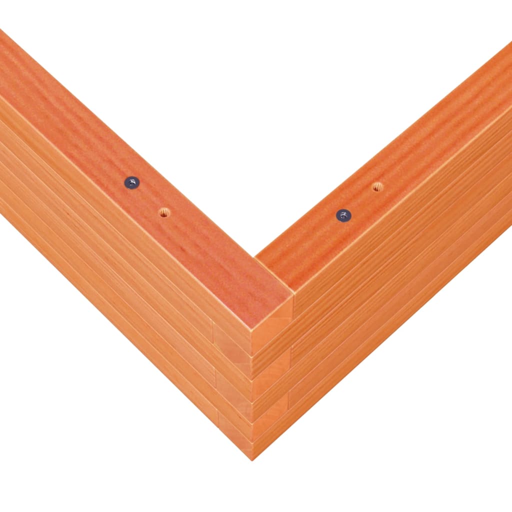 Plantekrukke voks brun 90x90x23 cm massivt fyrretræ