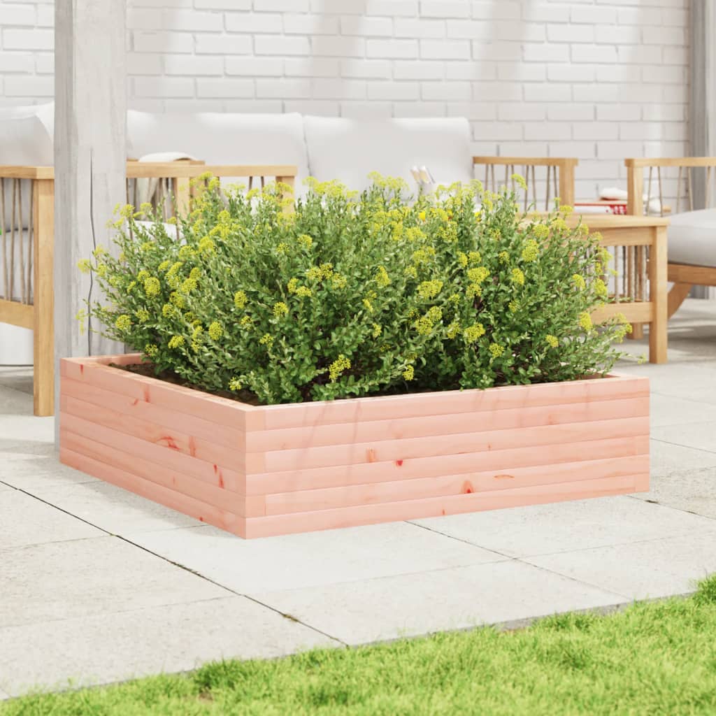 Plantepotte 90x90x23 cm massivt træ Douglasgran