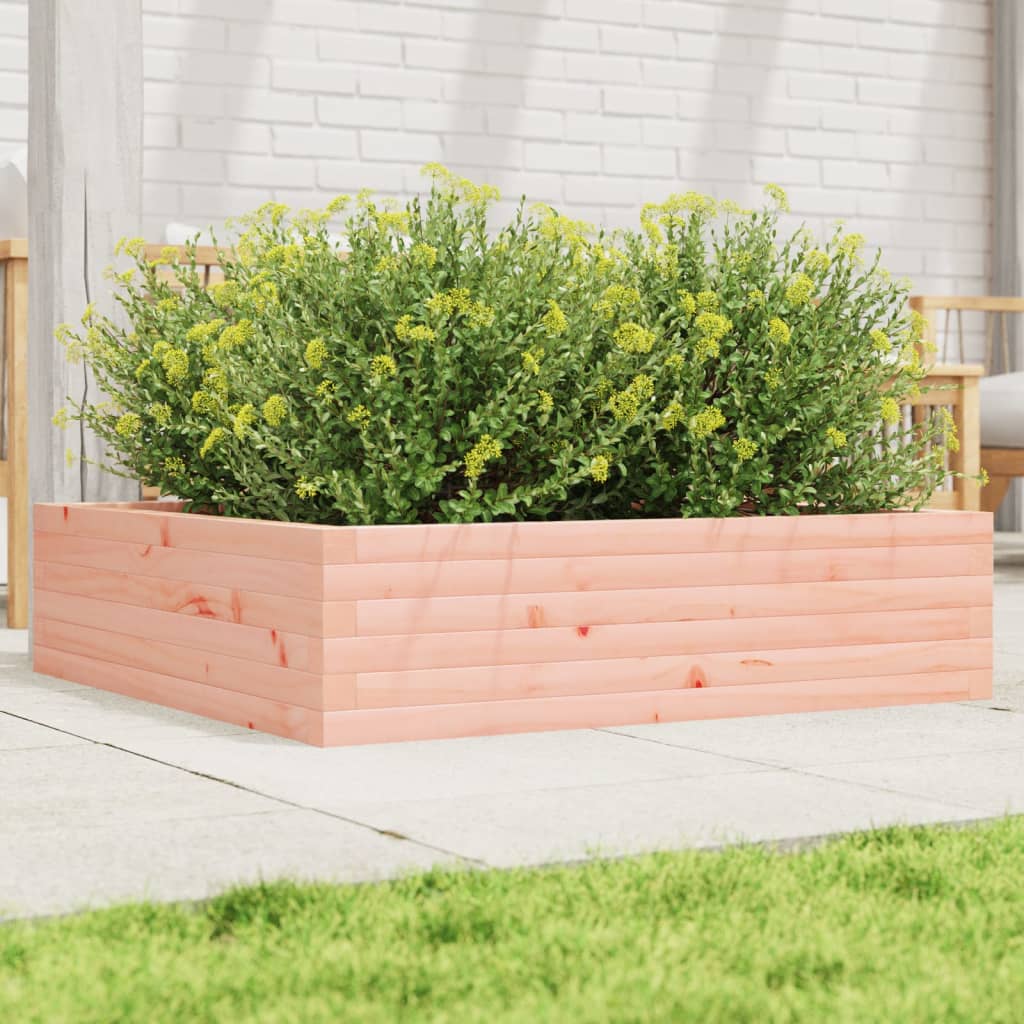 Plantepotte 90x90x23 cm massivt træ Douglasgran