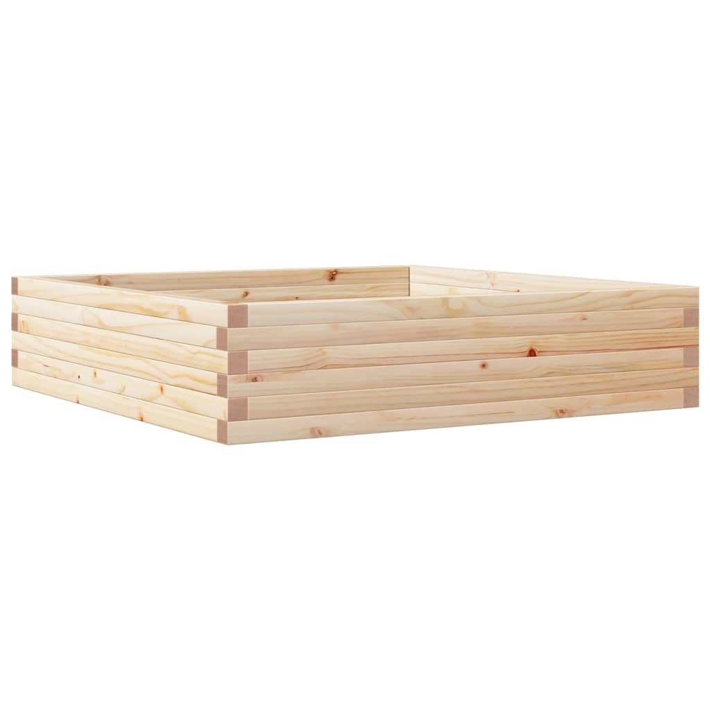 Plantekrukke 100x100x23 cm massivt fyrretræ