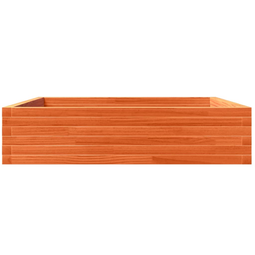 Plantekrukke voks brun 100x100x23 cm massivt fyrretræ