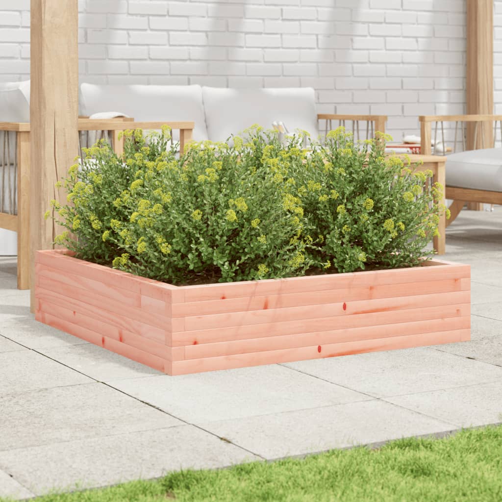 Plantepotte 100x100x23 cm massivt træ Douglasgran