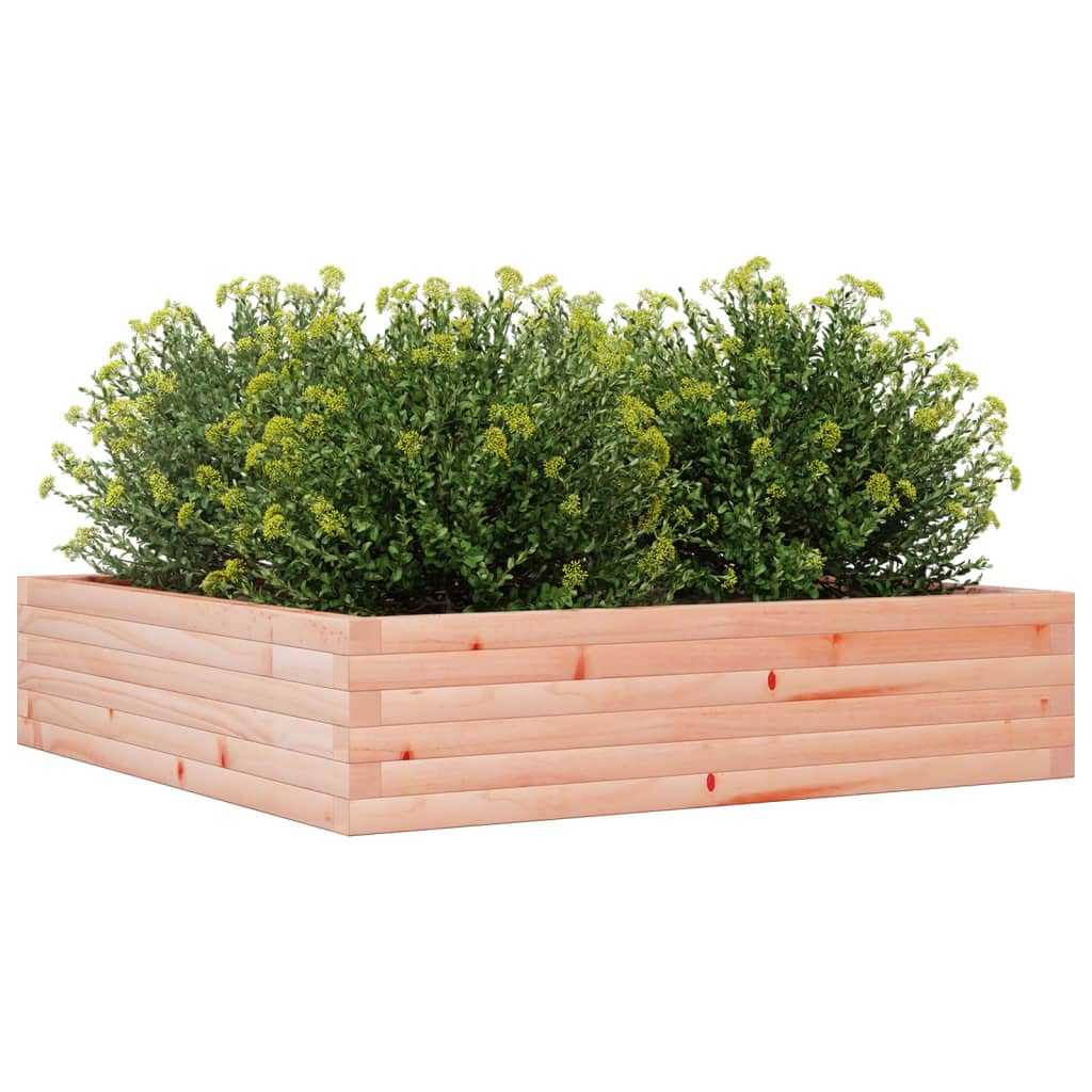 Plantepotte 100x100x23 cm massivt træ Douglasgran