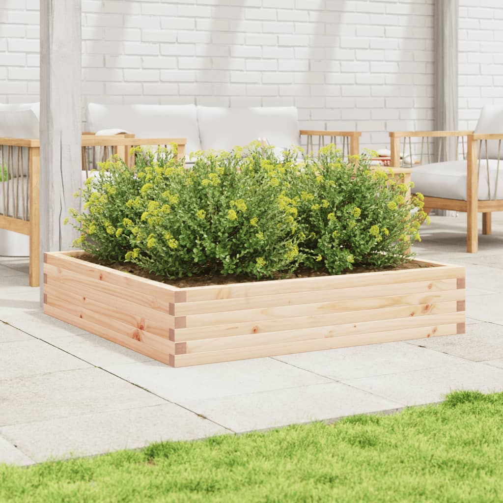 Plantekrukke 110x110x23 cm massivt fyrretræ