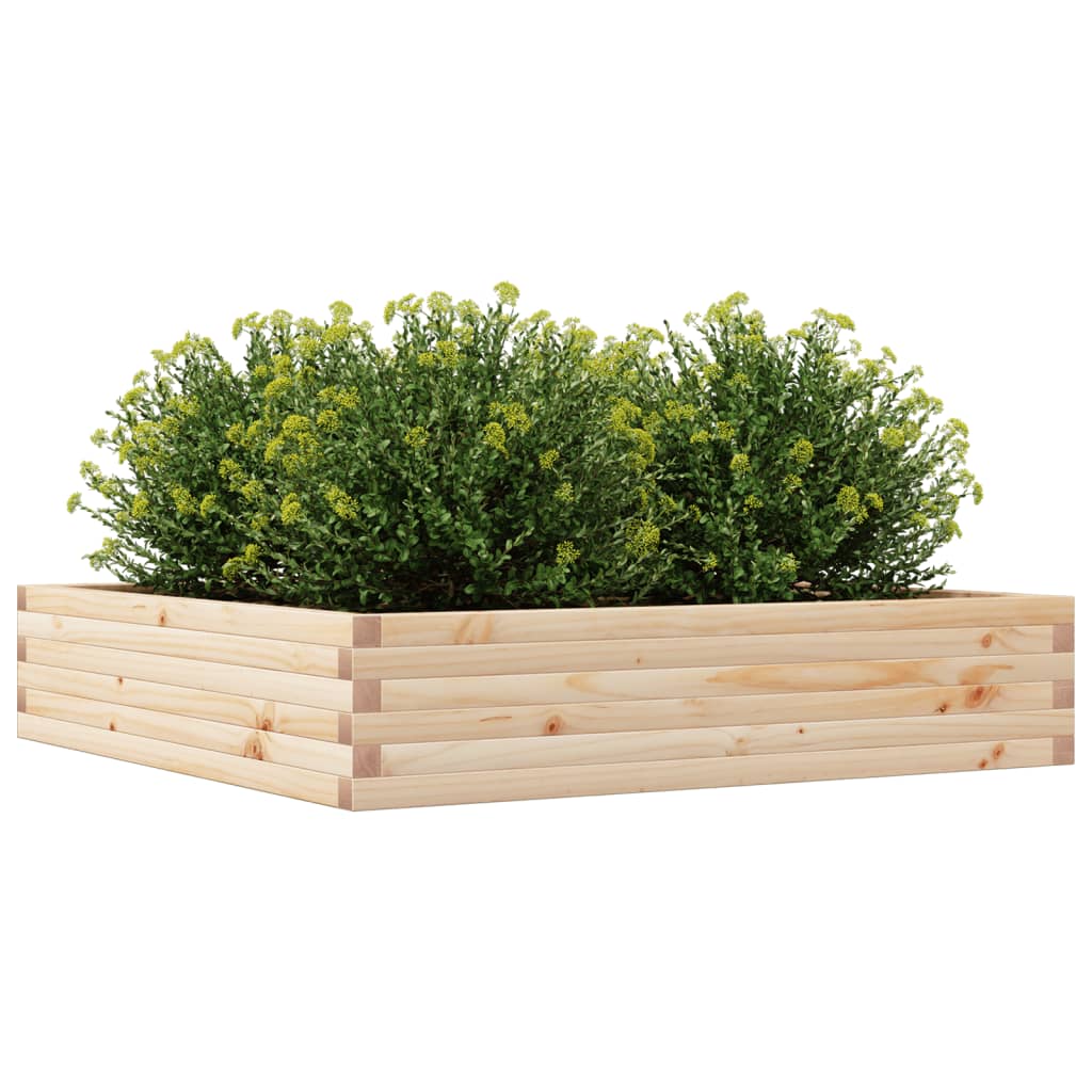 Plantekrukke 110x110x23 cm massivt fyrretræ