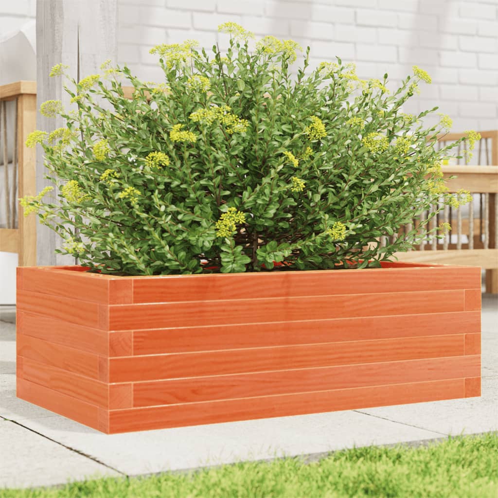 Plantekrukke voks brun 70x40x23 cm massivt fyrretræ