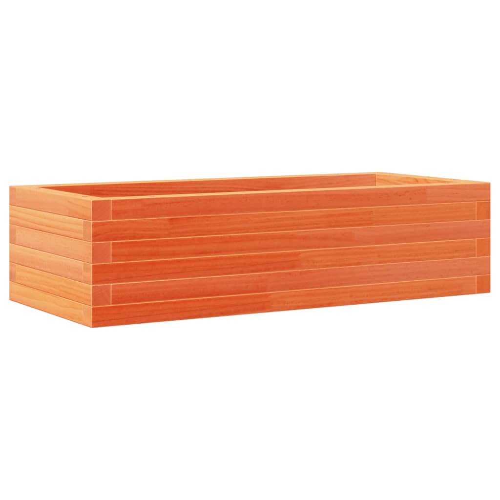 Plantepotte voks brun 90x40x23 cm massivt fyrretræ