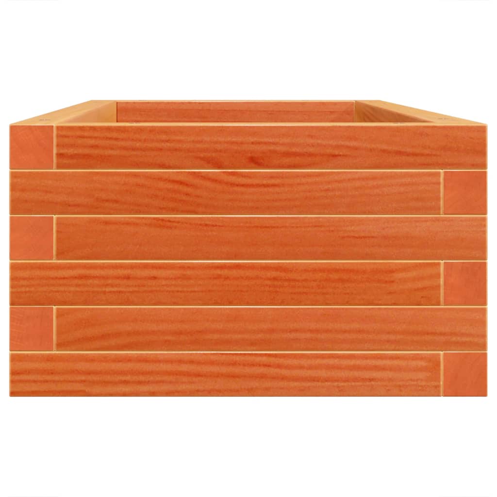Plantepotte voks brun 90x40x23 cm massivt fyrretræ