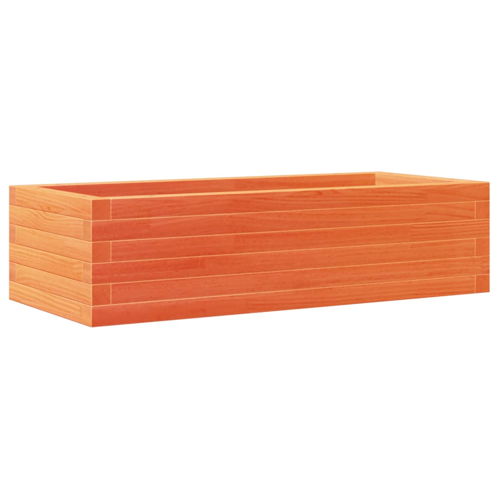 Plantepotte voks brun 90x40x23 cm massivt fyrretræ