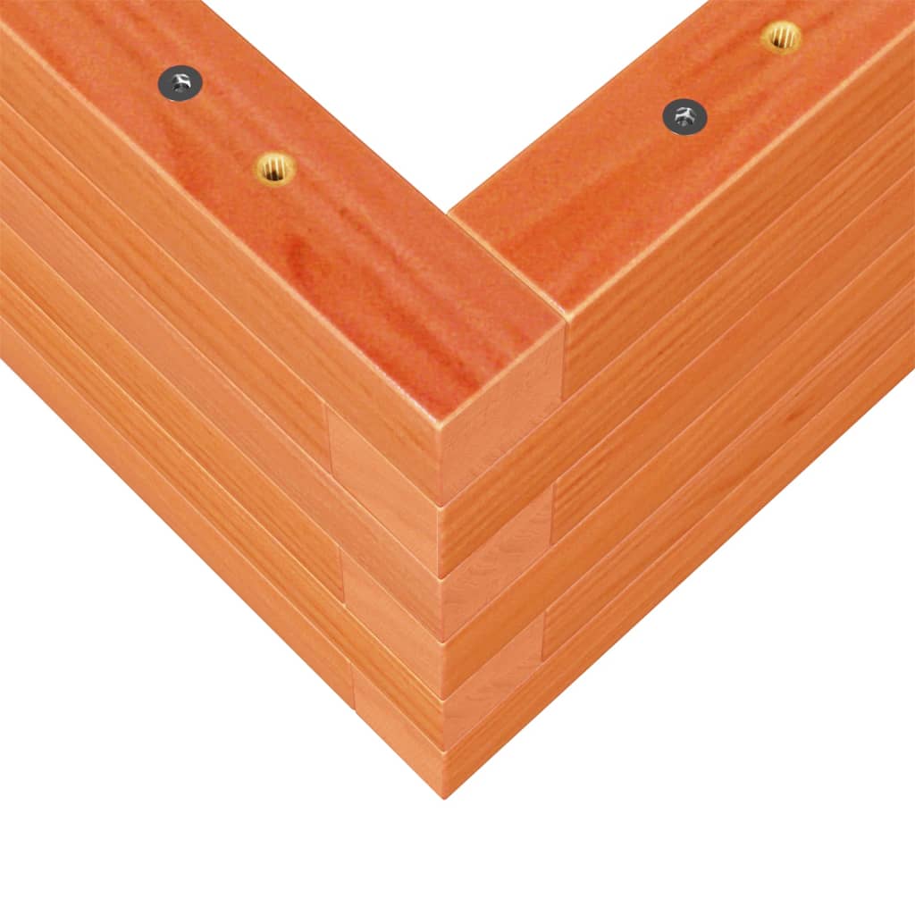 Plantepotte voks brun 90x40x23 cm massivt fyrretræ