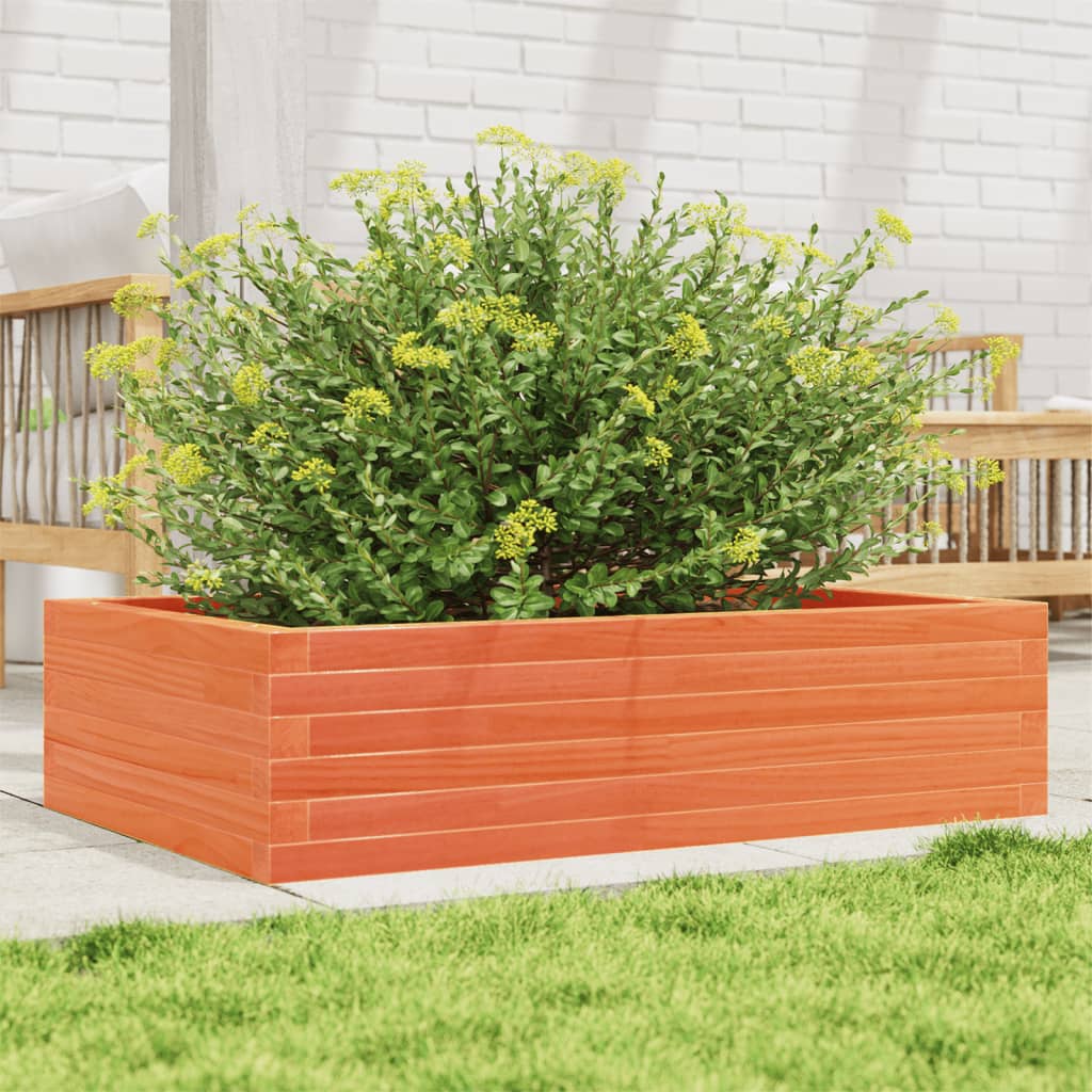 Plantekrukke voks brun 90x60x23 cm massivt fyrretræ