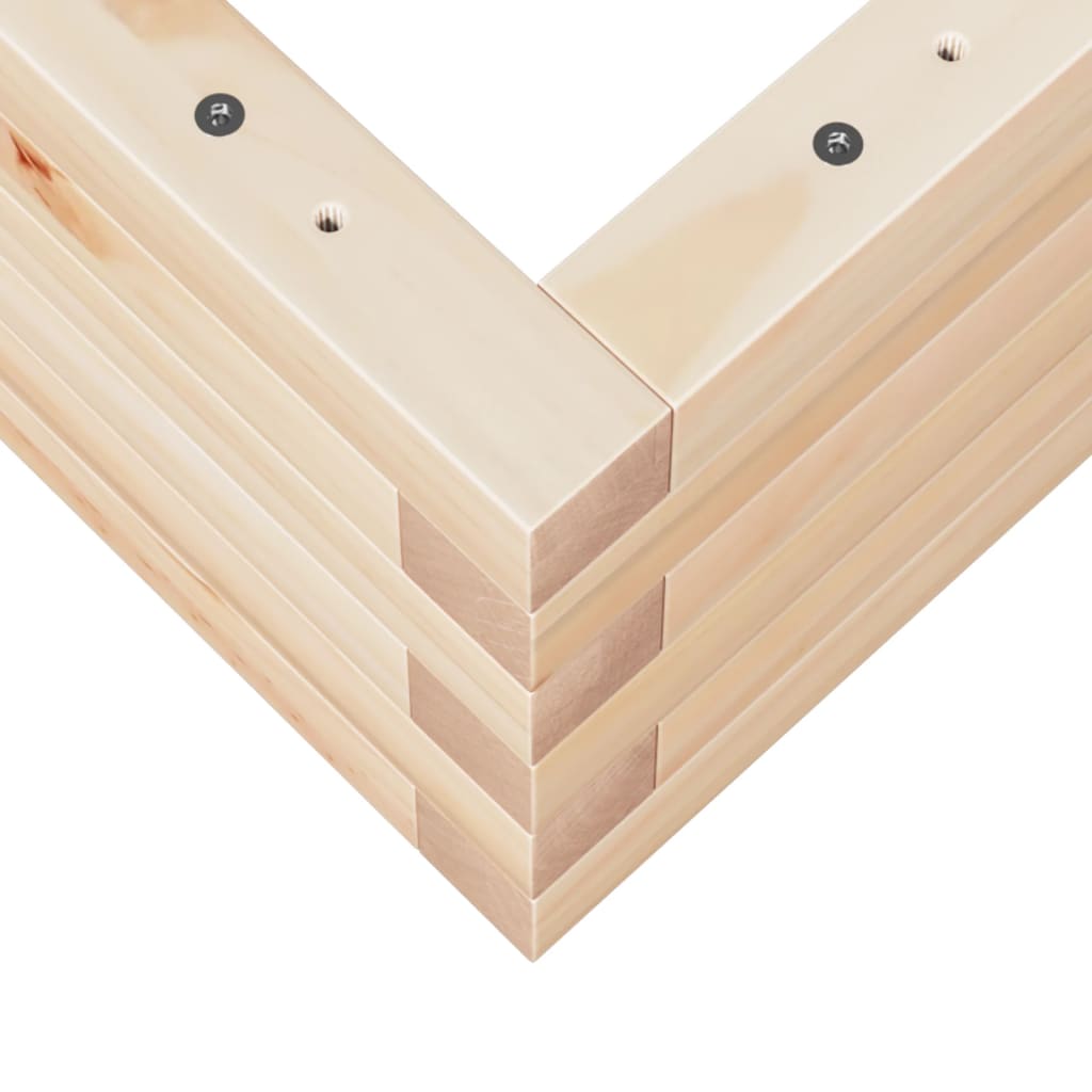 Plantekrukke 110x60x23 cm massivt fyrretræ