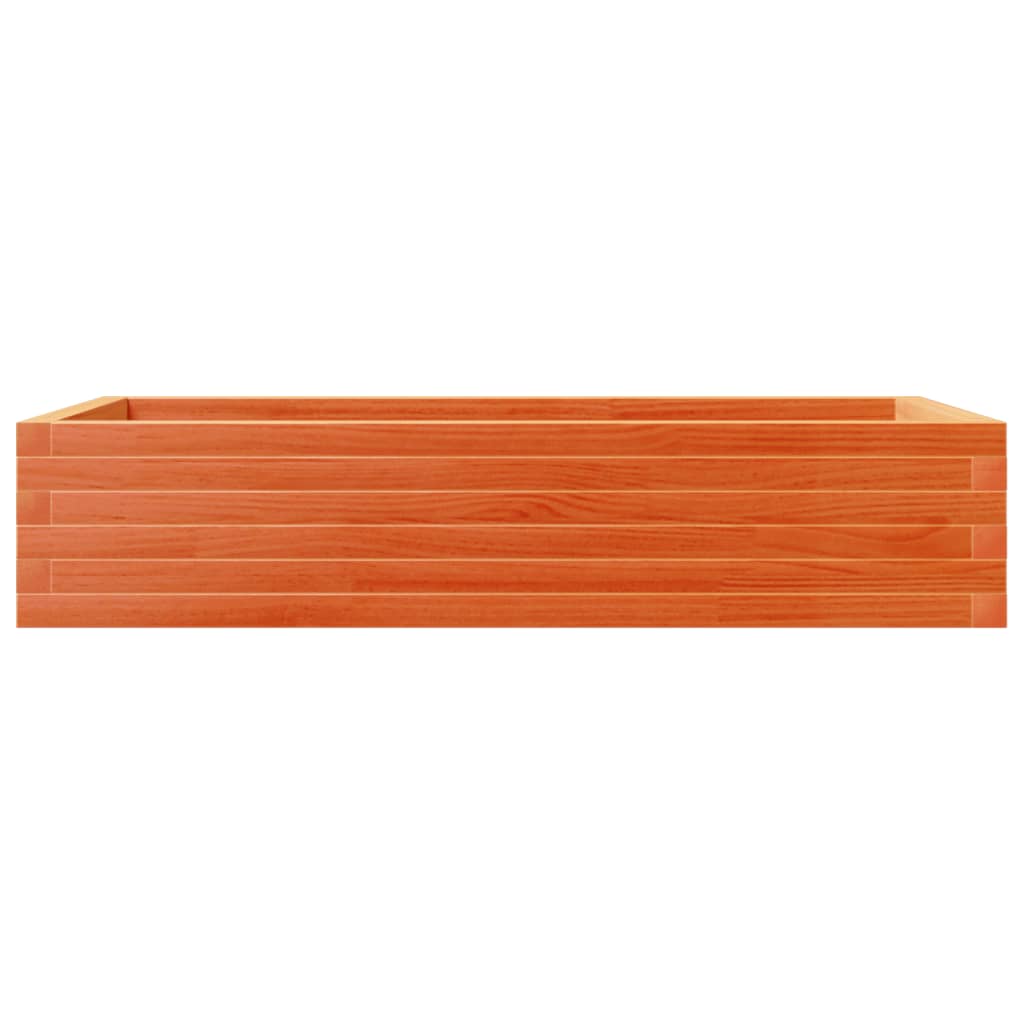 Plantepotte voks brun 110x60x23 cm massivt fyrretræ