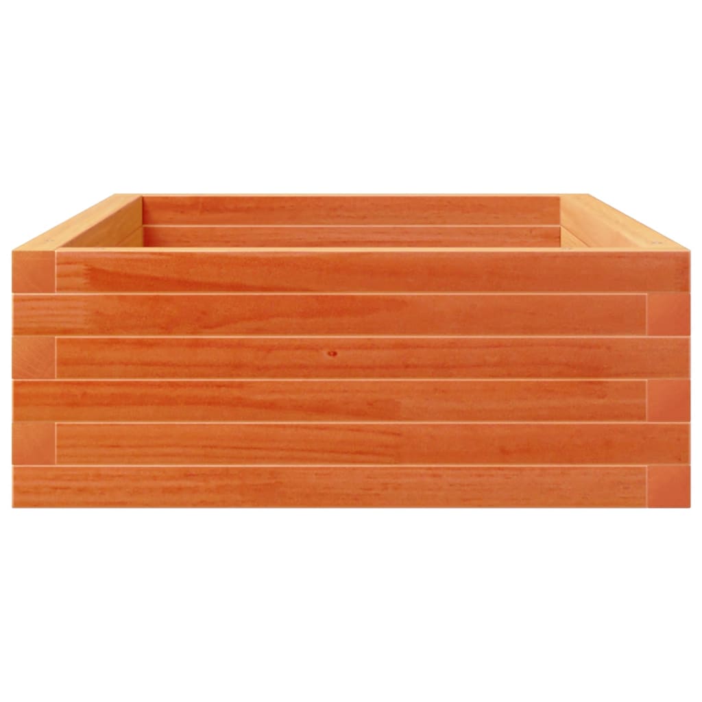 Plantepotte voks brun 110x60x23 cm massivt fyrretræ