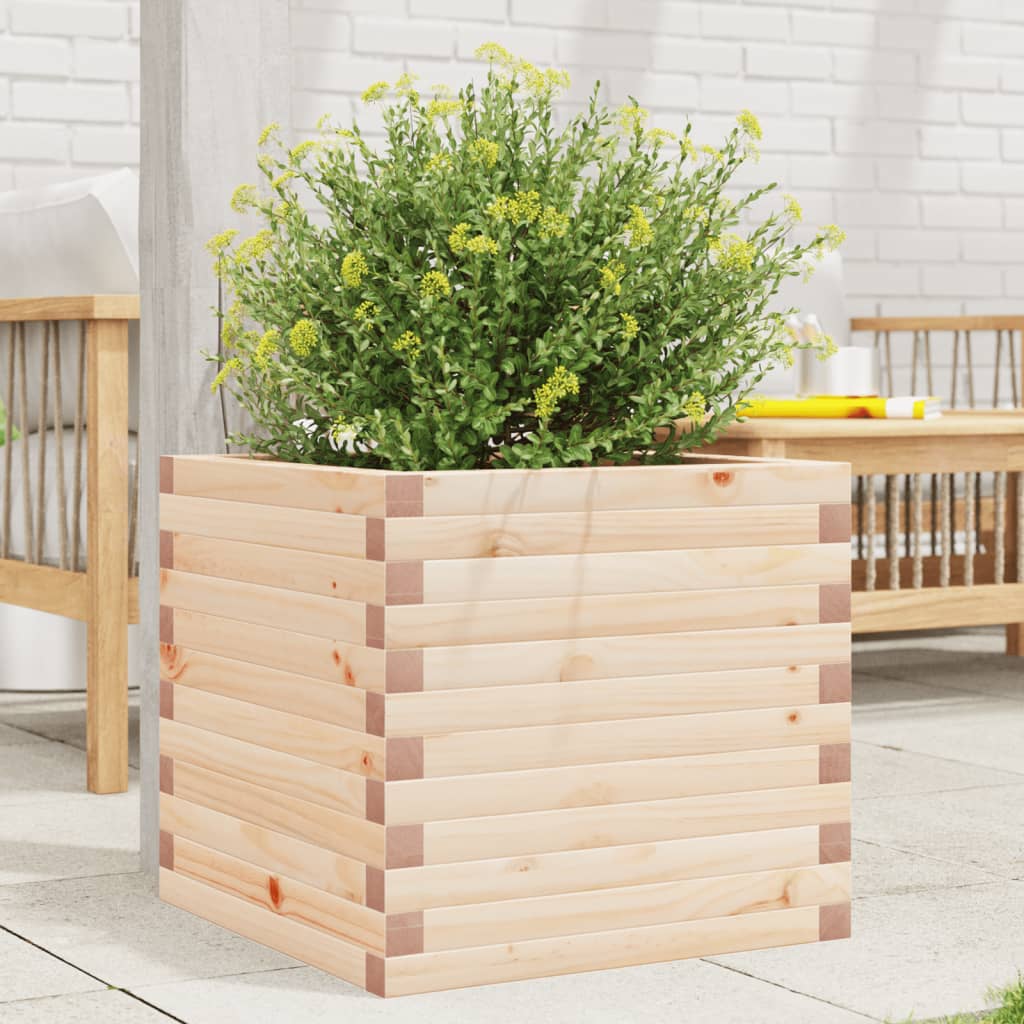 Plantekrukke 50x50x45,5 cm massivt fyrretræ