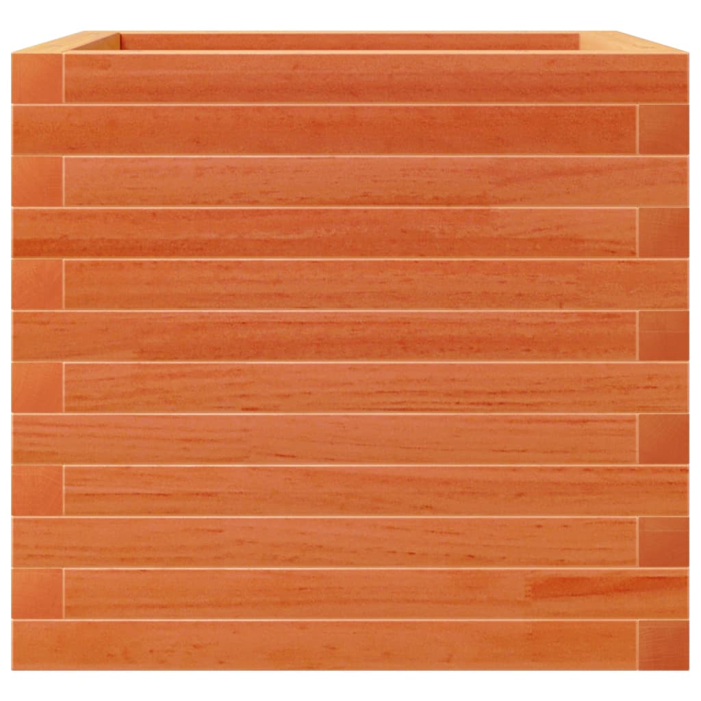 Plantepotte voks brun 50x50x45,5 cm massivt fyrretræ