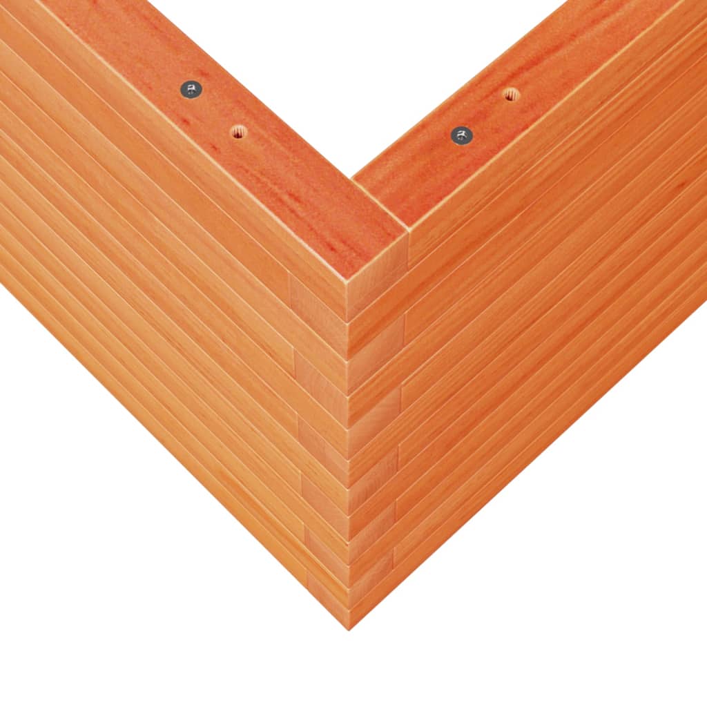 Plantepotte voks brun 50x50x45,5 cm massivt fyrretræ