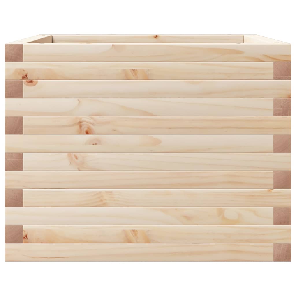 Plantepotte 60x60x45,5 cm massivt fyrretræ