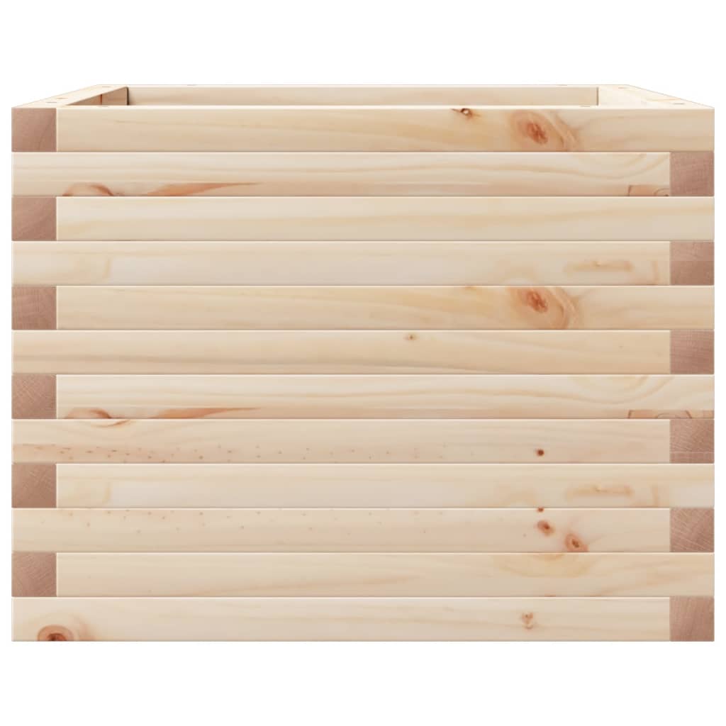 Plantepotte 60x60x45,5 cm massivt fyrretræ