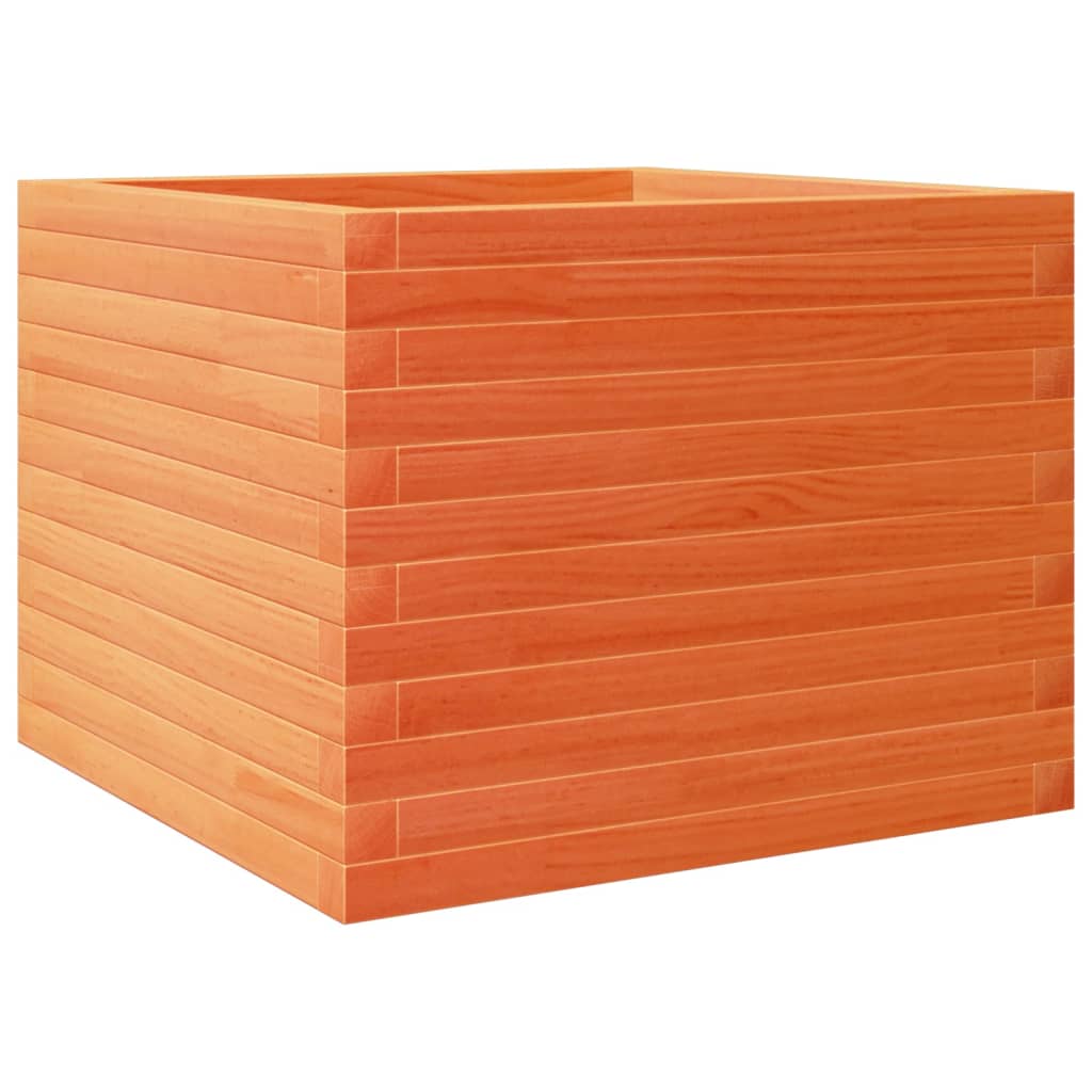 Plantekrukke voks brun 60x60x45,5 cm massivt fyrretræ
