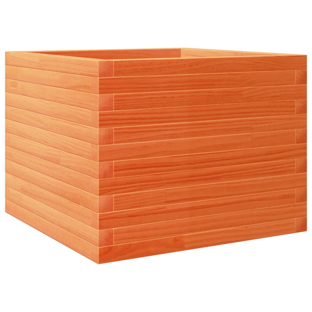 Plantekrukke voks brun 60x60x45,5 cm massivt fyrretræ