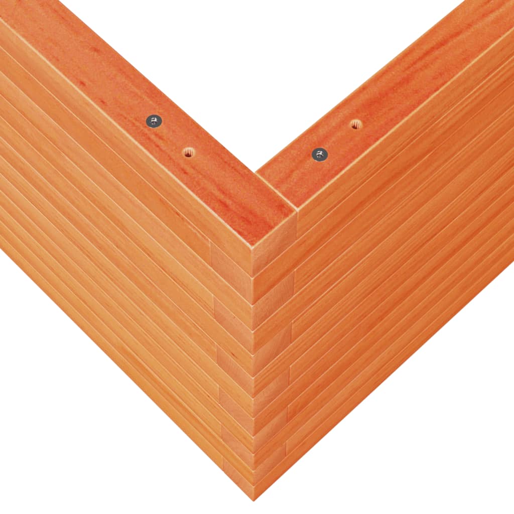 Plantekrukke voks brun 60x60x45,5 cm massivt fyrretræ