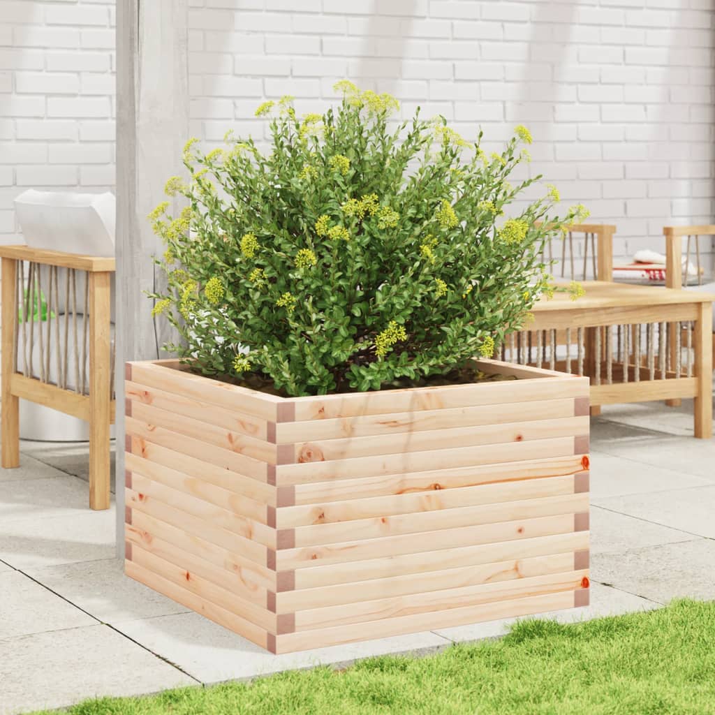 Plantekrukke 70x70x45,5 cm massivt fyrretræ