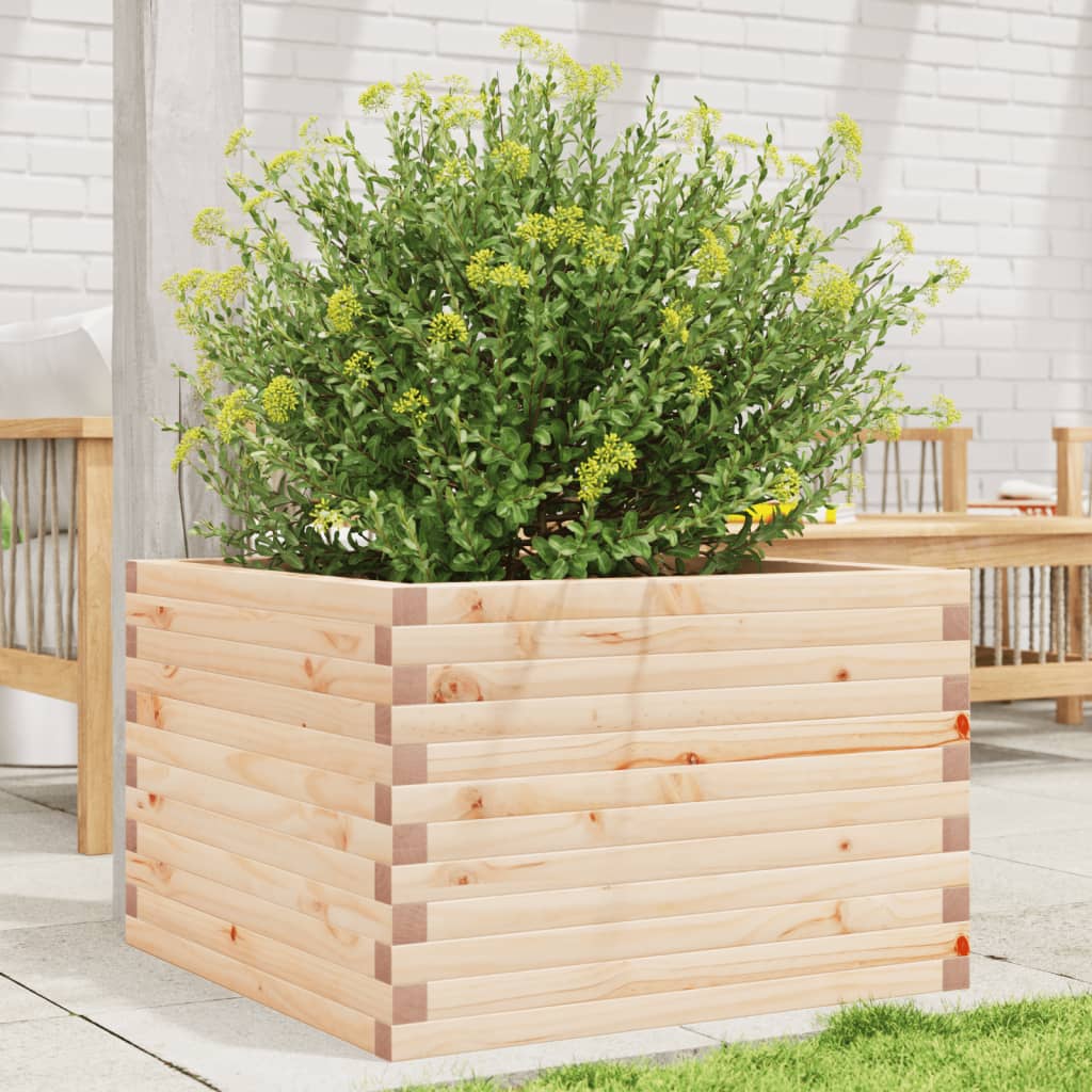 Plantekrukke 70x70x45,5 cm massivt fyrretræ