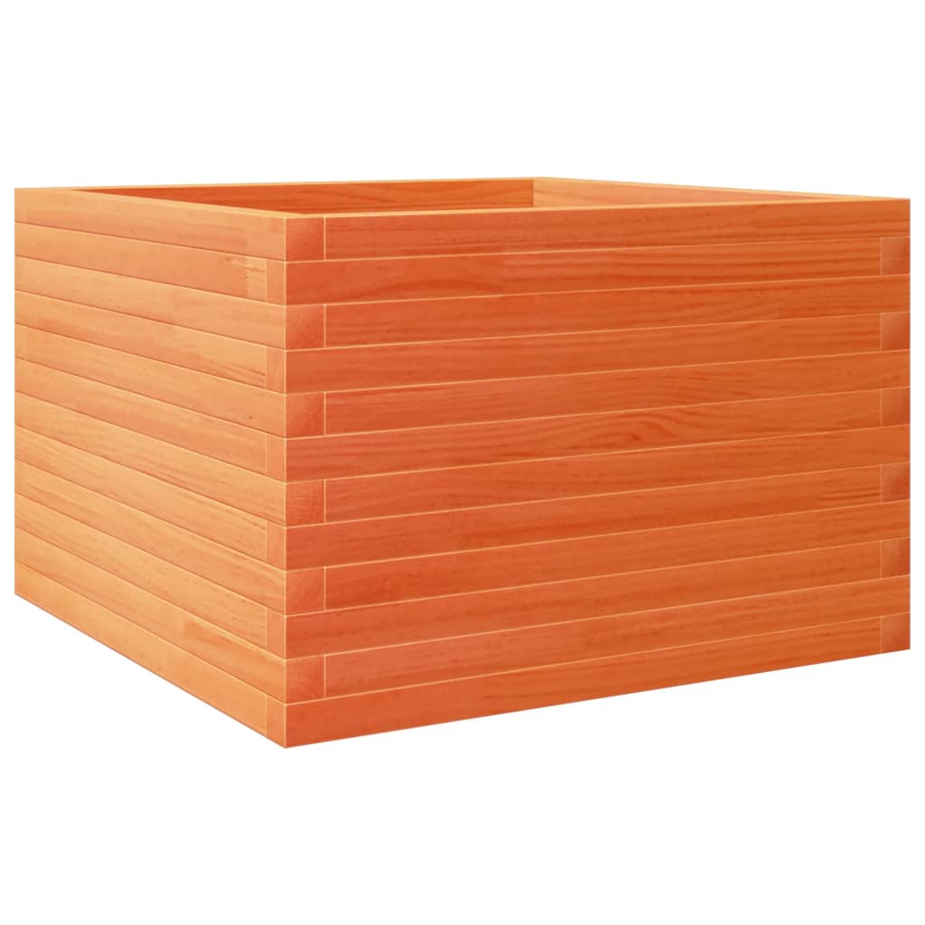 Plantekrukke voks brun 70x70x45,5 cm massivt fyrretræ