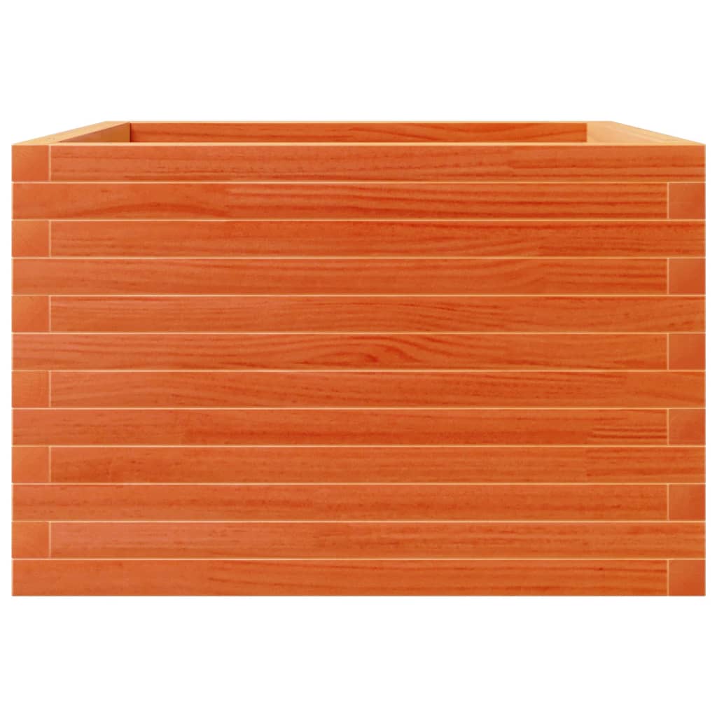 Plantekrukke voks brun 70x70x45,5 cm massivt fyrretræ