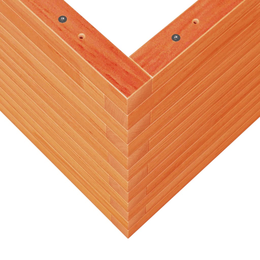 Plantekrukke voks brun 70x70x45,5 cm massivt fyrretræ