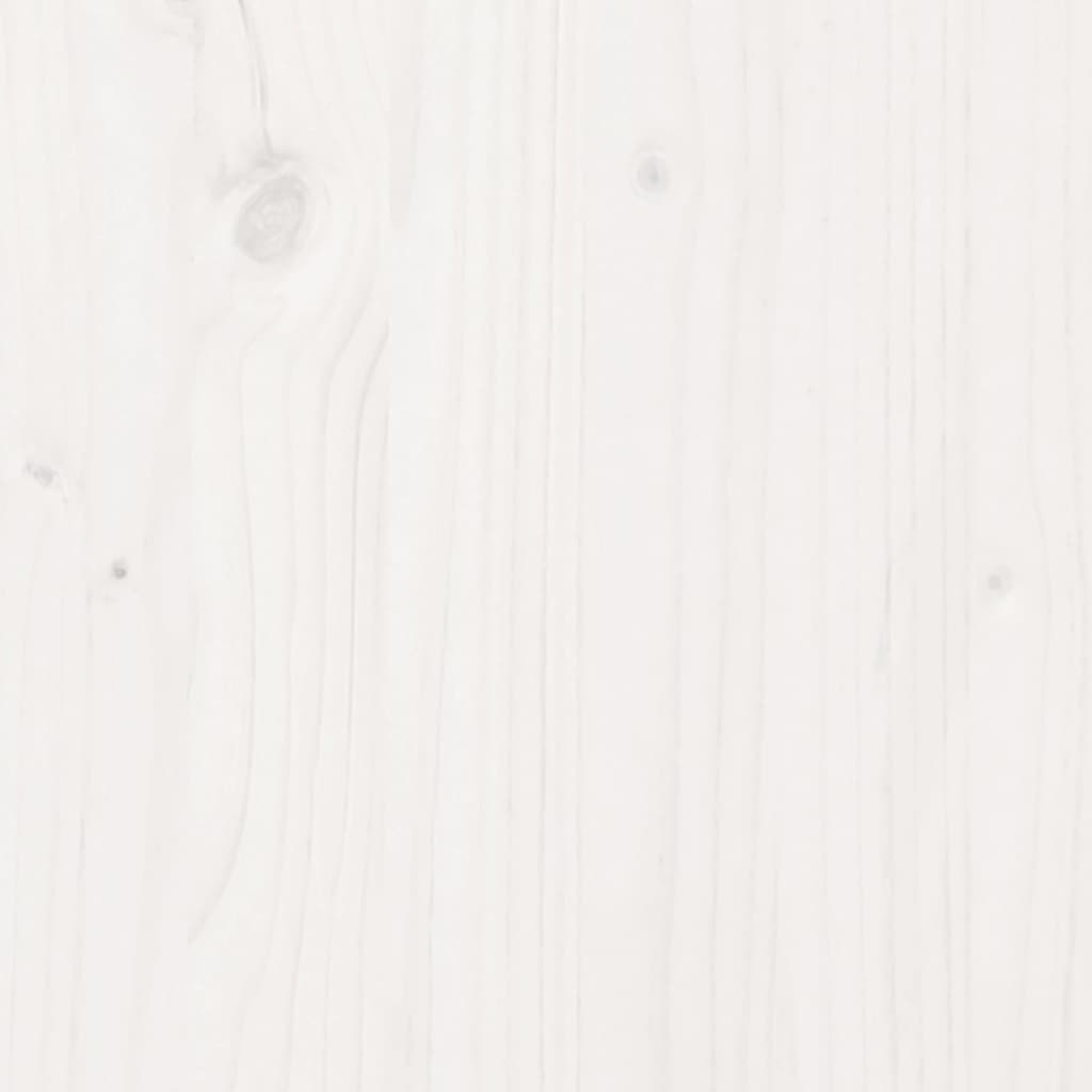 Plantepotte Hvid 80x80x45,5 cm Massiv fyrretræ