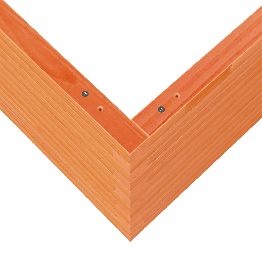 Plantepotte voks brun 80x80x45,5 cm massivt fyrretræ