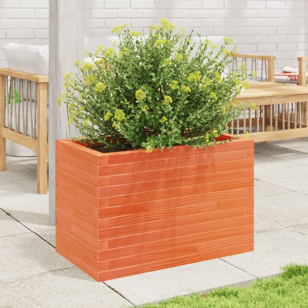 Plantekrukke voks brun 70x40x45,5 cm massivt fyrretræ