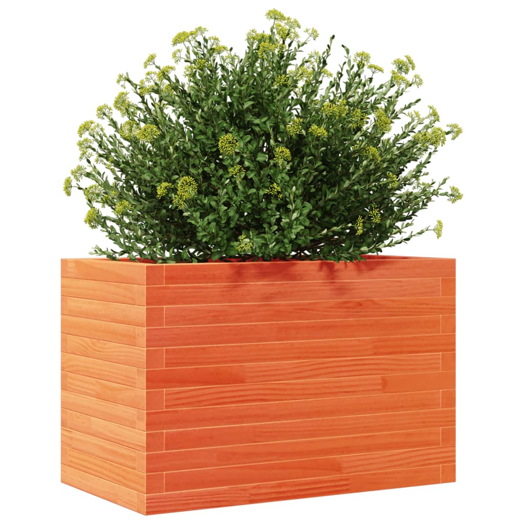 Plantekrukke voks brun 70x40x45,5 cm massivt fyrretræ