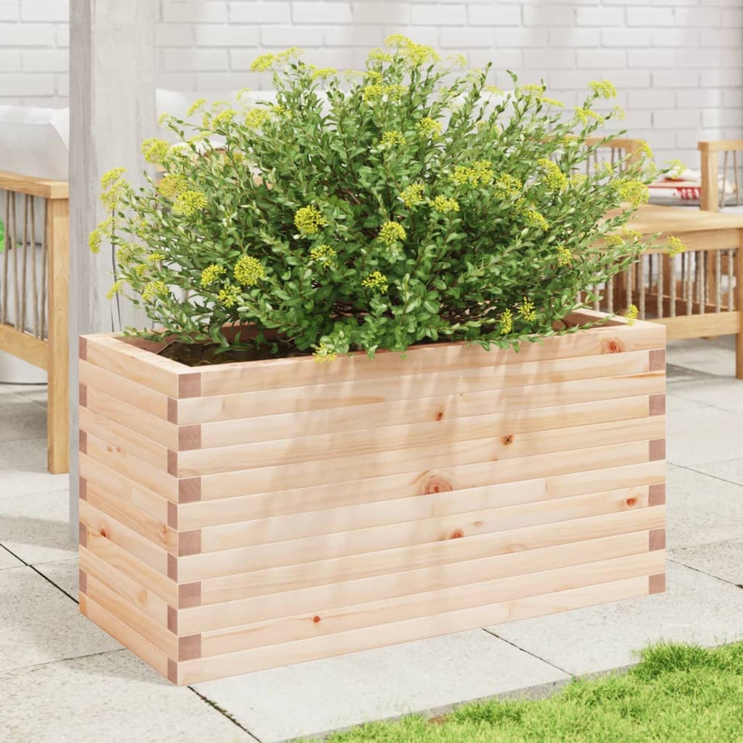 Plantekrukke 90x40x45,5 cm massivt fyrretræ