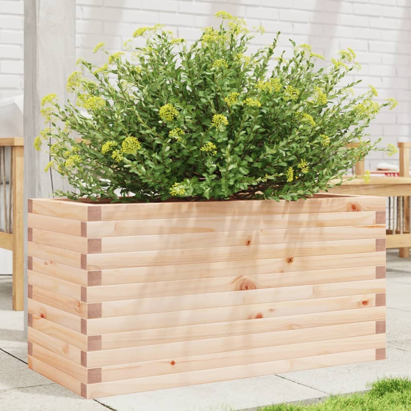 Plantekrukke 90x40x45,5 cm massivt fyrretræ