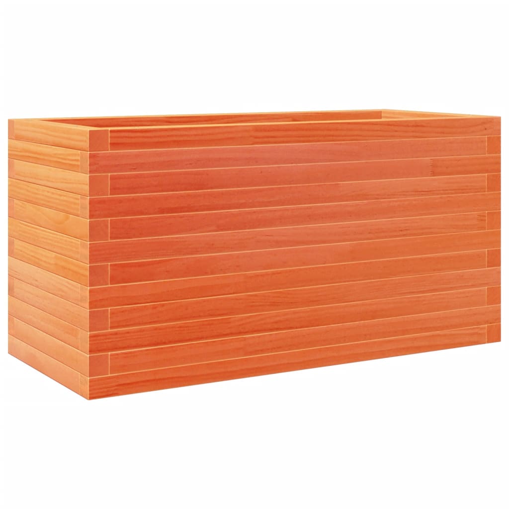 Plantekrukkevoks brun 90x40x45,5 cm massivt fyrretræ