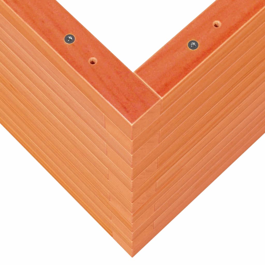 Plantekrukkevoks brun 90x40x45,5 cm massivt fyrretræ