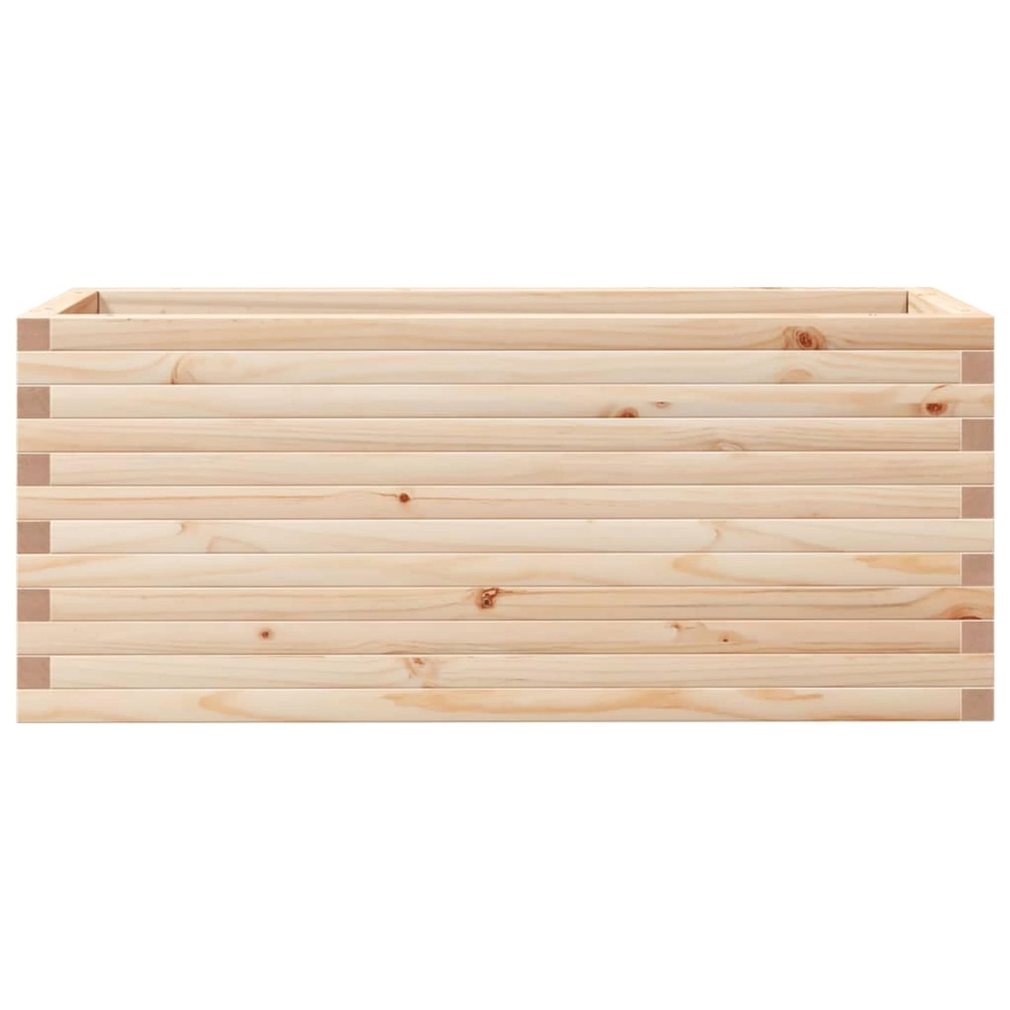 Plantepotte 110x40x45,5 cm massivt fyrretræ
