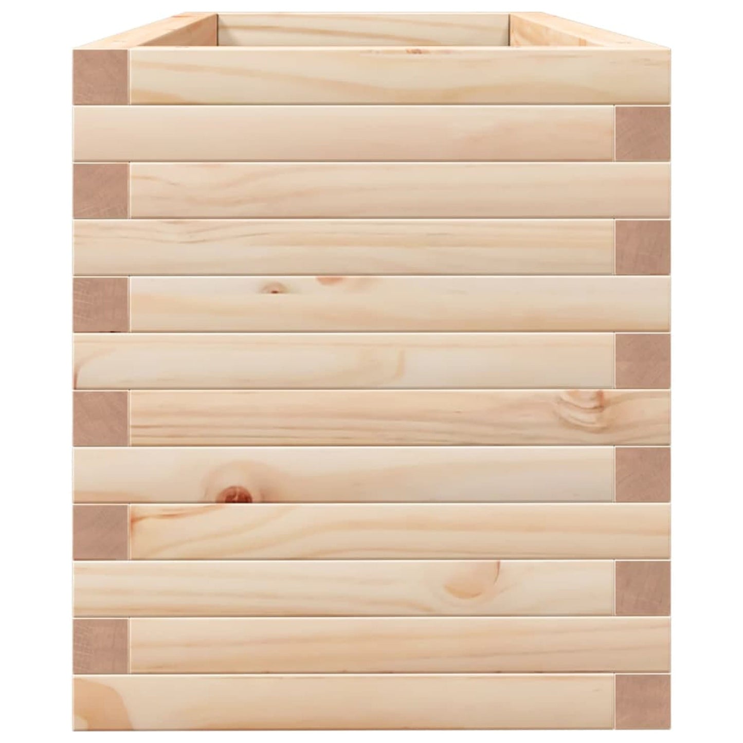 Plantepotte 110x40x45,5 cm massivt fyrretræ