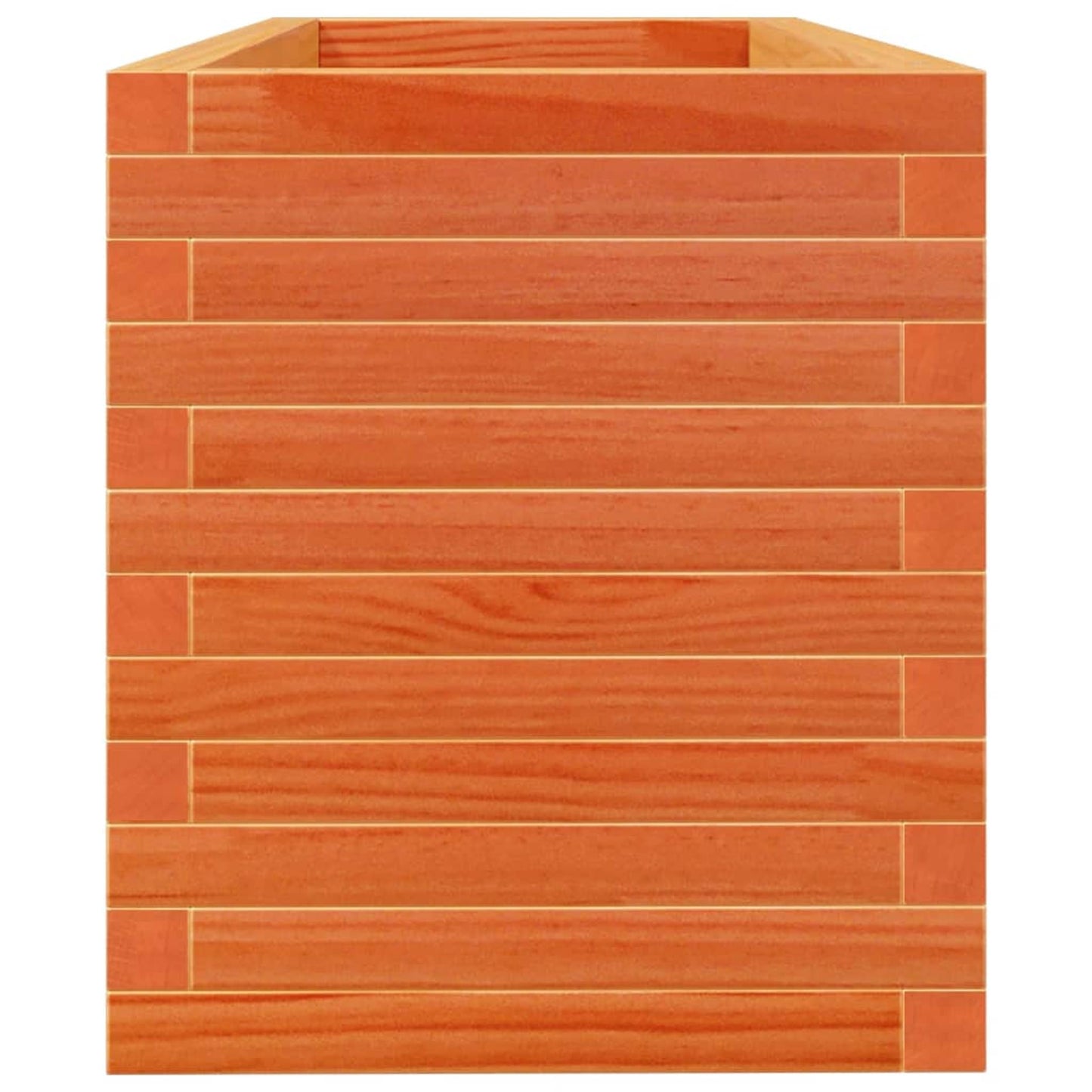 Plantekrukkevoks brun 110x40x45,5 cm massivt fyrretræ