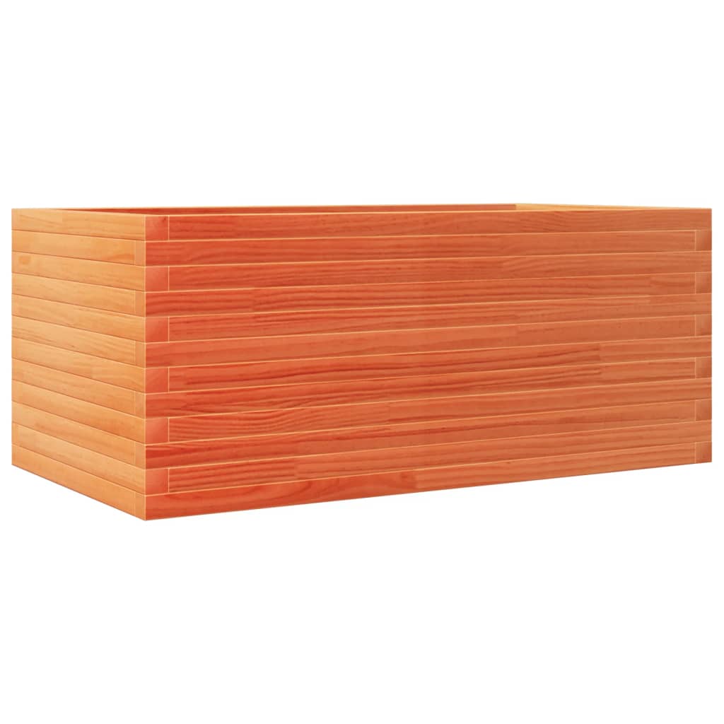 Plantekrukkevoks brun 110x60x45,5 cm massivt fyrretræ