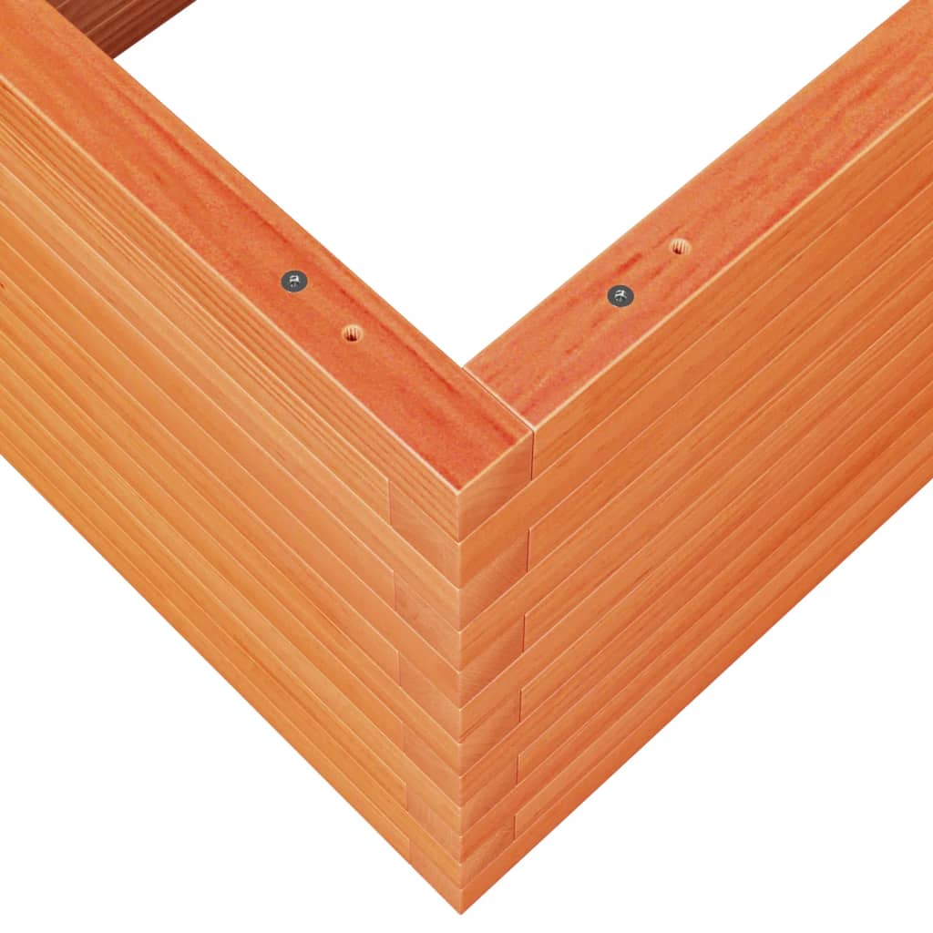 Plantekrukkevoks brun 110x60x45,5 cm massivt fyrretræ