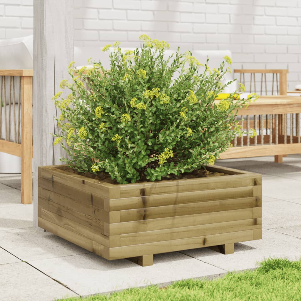 Plantekasse 60x60x26,5 cm Fyrretræ Imprægneret