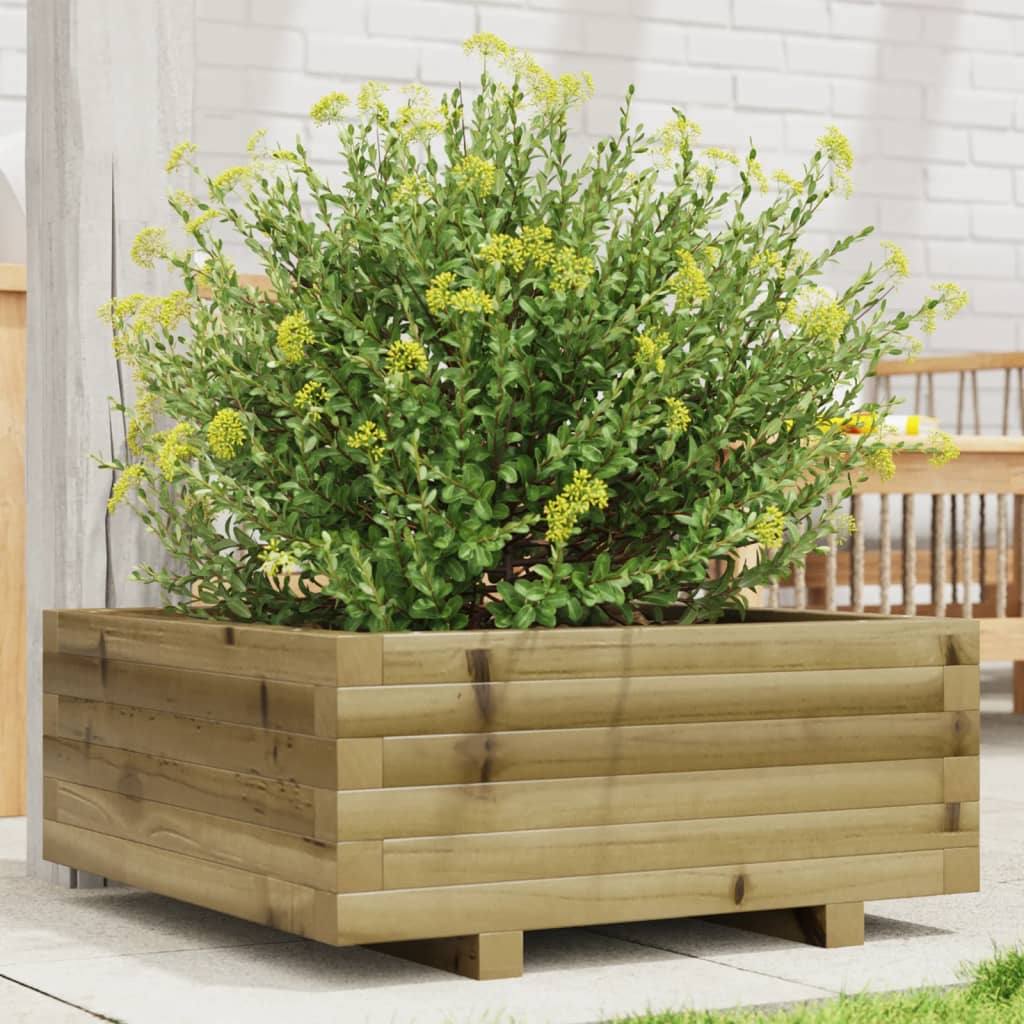 Plantekasse 60x60x26,5 cm Fyrretræ Imprægneret