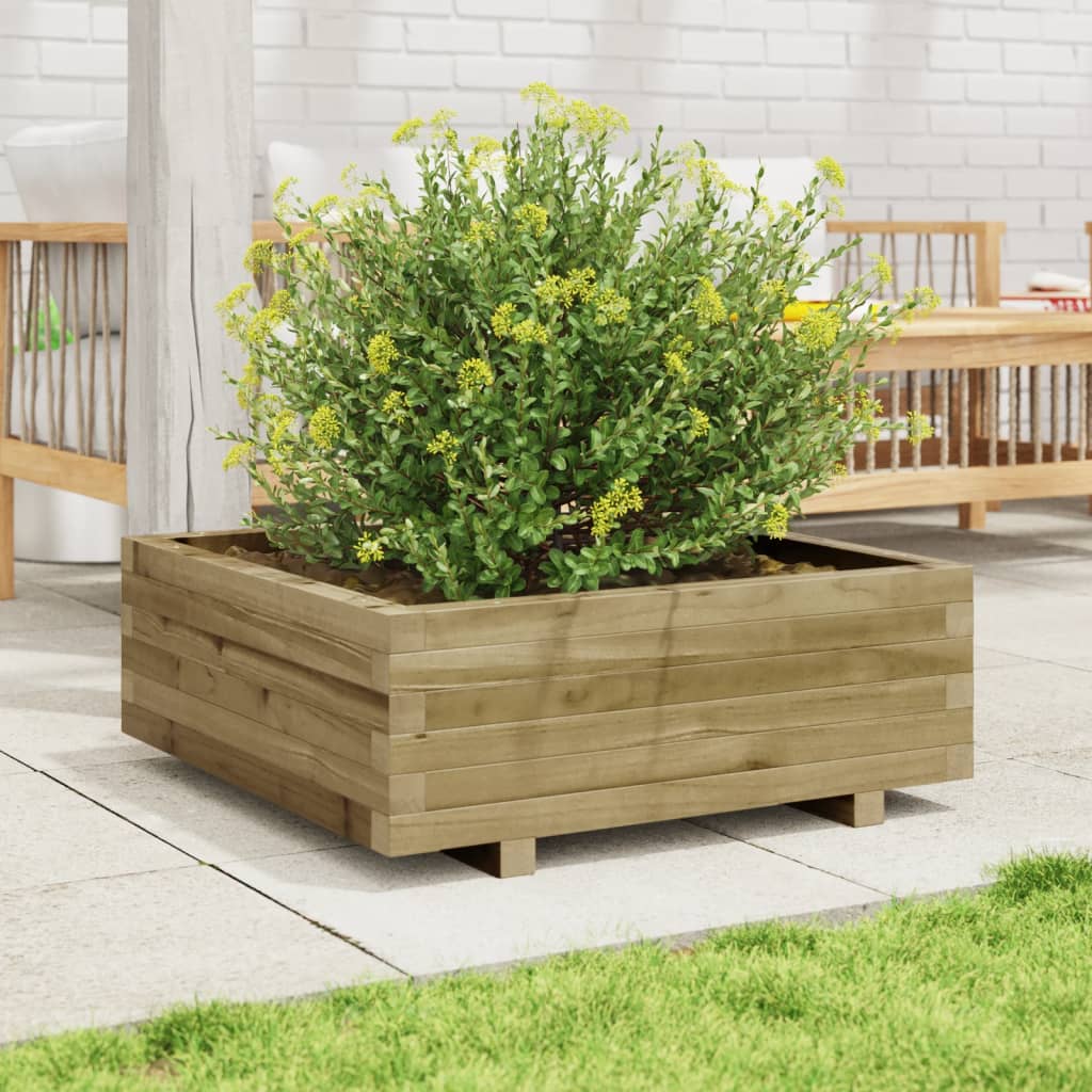 Plantekasse 70x70x26,5 cm Fyrretræ Imprægneret