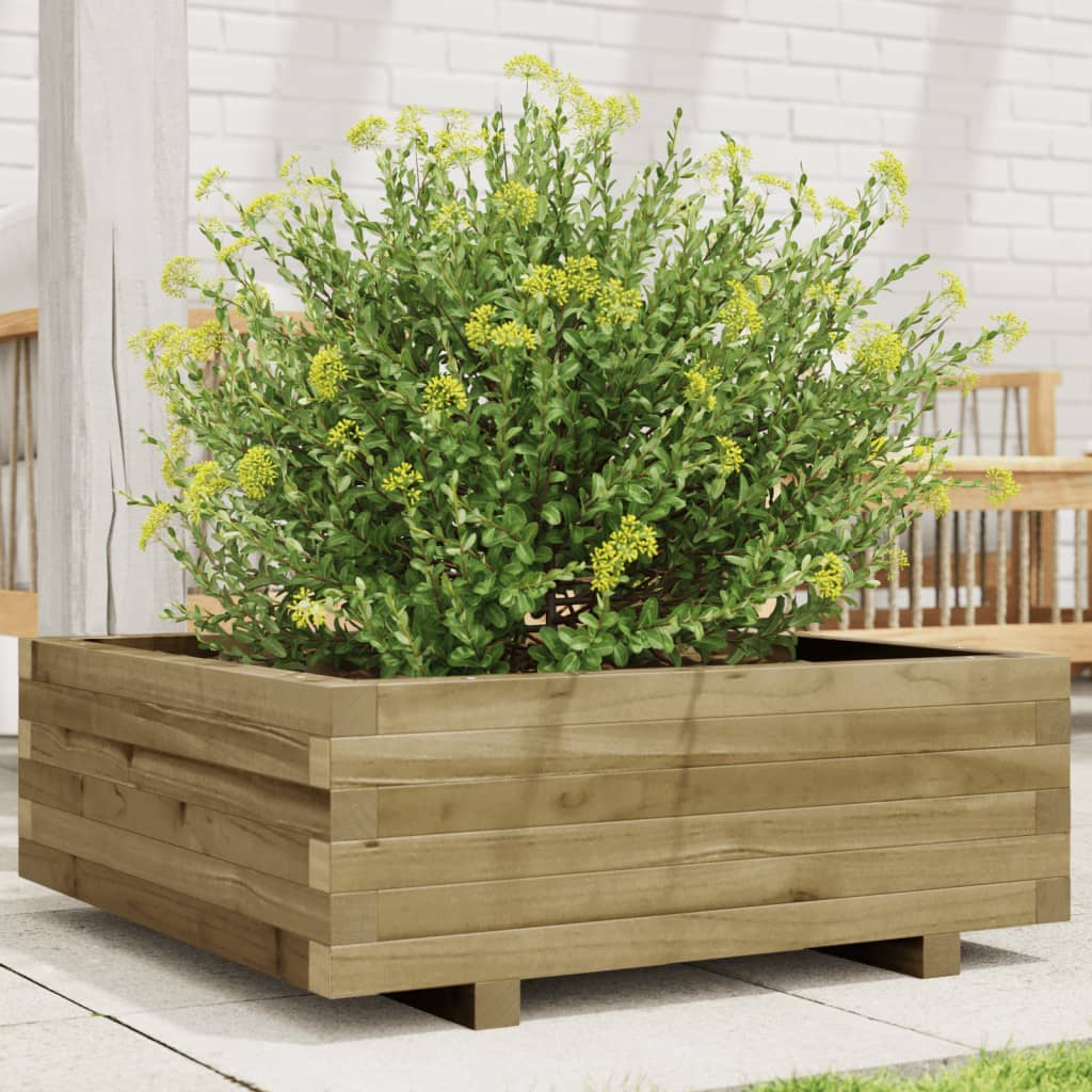 Plantekasse 70x70x26,5 cm Fyrretræ Imprægneret